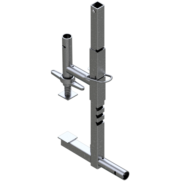 SET | with 1 multi safety clamp | and guardrail post | Individual part:Multi safety clamp